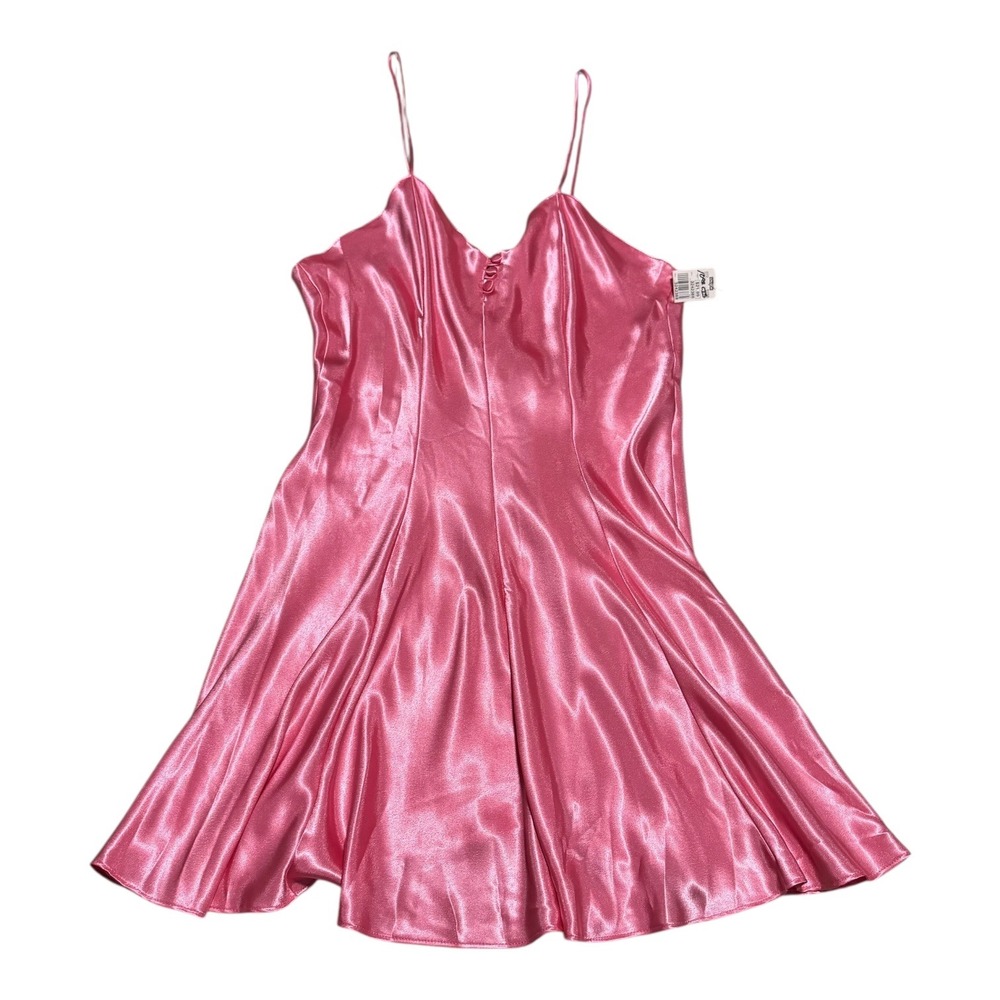 NWT‎ Vintage Romance Dujour 100% Polyester Satin Pink Slip Dress Women's 1X